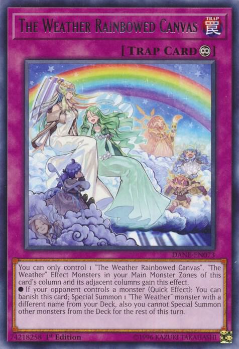 The Weather Rainbowed Canvas - Rare - 1st Edition - DANE-EN073