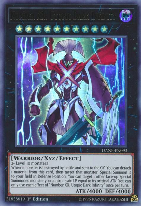 Number XX: Utopic Dark Infinity - Ultra Rare - 1st Edition - DANE-EN093