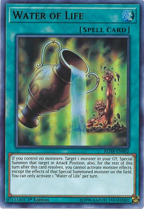 Water of Life (Ultra Rare) - 1st Edition - BLHR-EN002