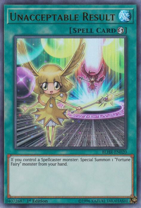 Unacceptable Result - ultra rare - 1st Edition - BLHR-EN020