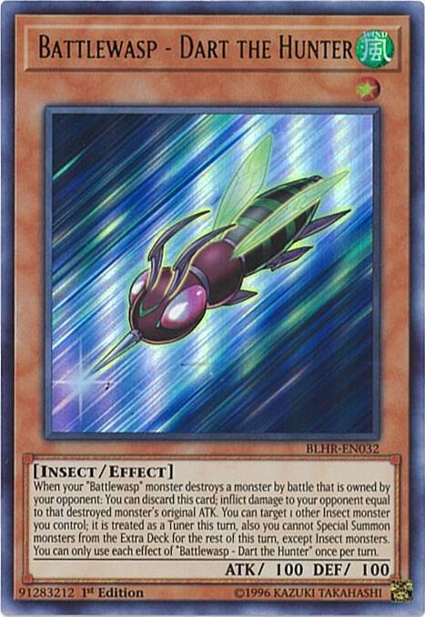Battlewasp - Dart the Hunter - Ultra Rare - 1st Edition - BLHR-EN032