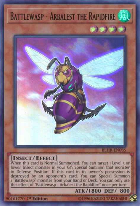 Battlewasp - Arbalest the Rapidfire - Ultra Rare - 1st Edition - BLHR-EN035