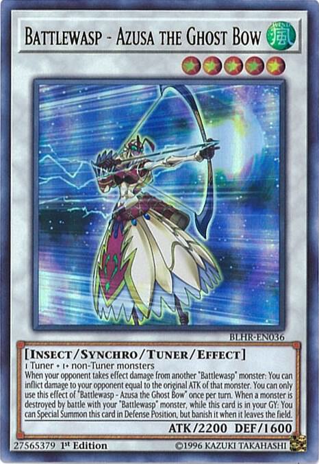 Battlewasp - Azusa the Ghost Bow - Ultra Rare - 1st Edition - BLHR-EN036