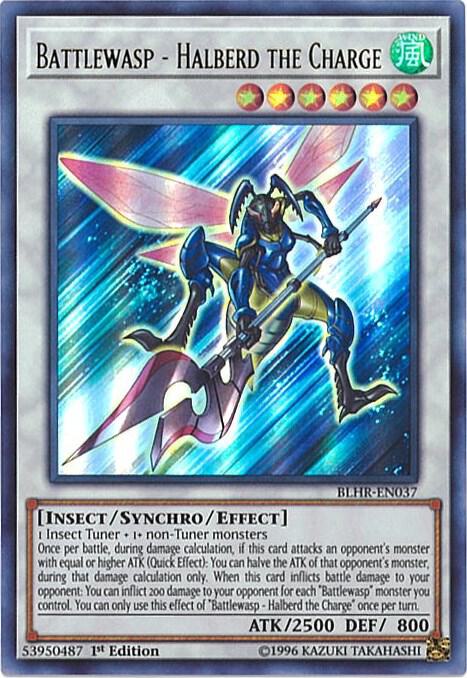 Battlewasp - Halberd the Charge - Ultra Rare - 1st Edition - BLHR-EN037