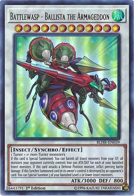 Battlewasp - Ballista the Armageddon - Ultra Rare - 1st Edition - BLHR-EN039