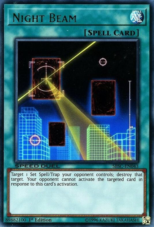 Night Beam (Ultra Rare) - 1st Edition - SBSC-EN043