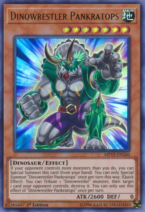 Dinowrestler Pankratops - Ultra Rare - 1st Edition - MP19-EN160