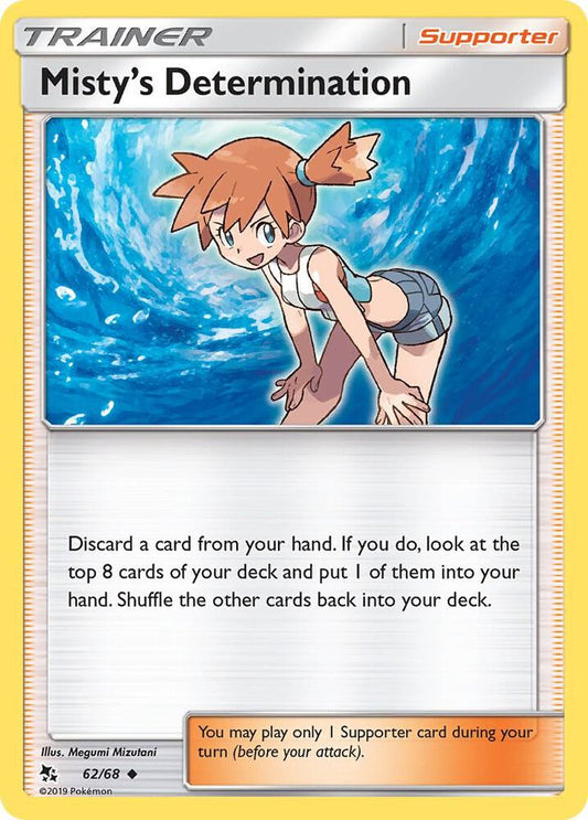 Misty's Determination - Uncommon - Reverse Foil - HIF EN - 62/68