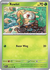 Rowlet - Reverse Holofoil - 013/197