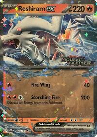 Reshiram ex (Cosmo Holo) - Journey Together Stamped - 030/159