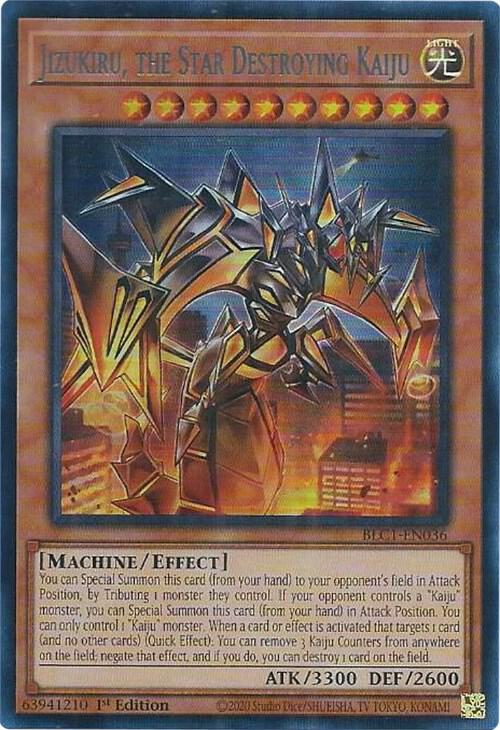 Jizukiru, the Star Destroying Kaiju (Silver) - Ultra Rare - 1st Edition - BLC1-EN036
