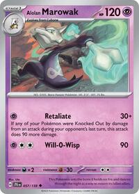 Alolan Marowak - Reverse Holofoil - 057/159