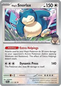Hop's Snorlax - Holofoil - 117/159