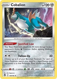 Cobalion - Reverse Holofoil - 126/195