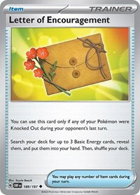 Letter of Encouragement - Reverse Holofoil - 189/197