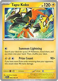 Tapu Koko - Reverse Holofoil - 065/191