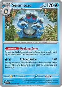 Seismitoad - Reverse Holofoil - 052/197