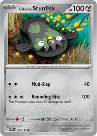 Galarian Stunfisk - Reverse Holofoil - 106/159