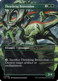Thrashing Brontodon (Borderless) - Foil - 0329