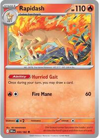 Rapidash - Reverse Holofoil - 030/182