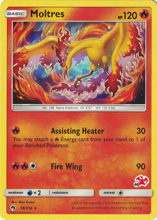 Moltres - (#46 Charizard Stamped) - Battle Academy - 38/214