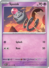 Spoink - Reverse Holofoil - 090/197