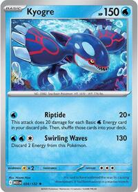 Kyogre - Reverse Holofoil - 034/132
