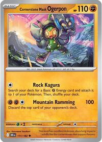 Cornerstone Mask Ogerpon - Reverse Holofoil - 111/182