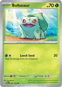 Bulbasaur - Reverse Foil - 001/165