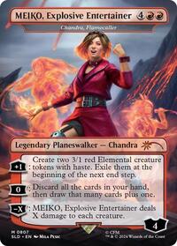 Meiko, Explosive Entertainer - Chandra, Flamecaller - Foil - 0807