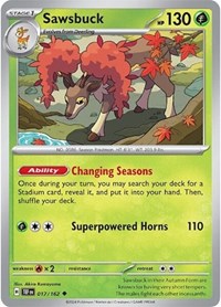 Sawsbuck - Reverse Holofoil - 017/162