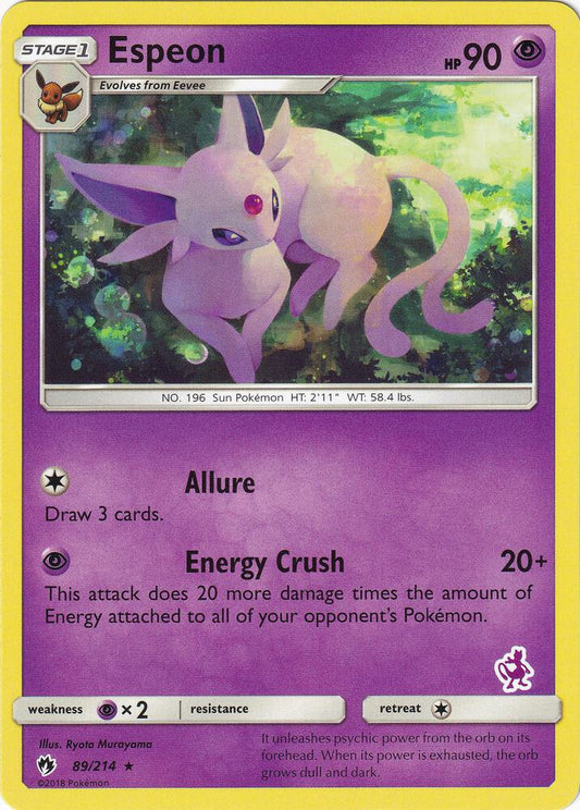 Espeon - (Mewtwo Stamped) - Battle Academy - Rare - 89/214