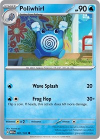 Poliwhirl - Reverse Holofoil - 061/165