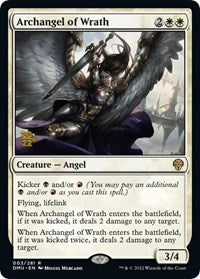 Archangel of Wrath - Rare - Foil - Pre-Release 003/281