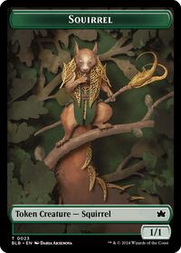 Squirrel // Darkstar Augur Double-Sided Token - Foil - 0011/0023