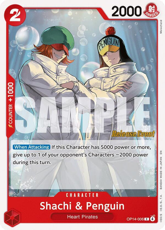 Shachi & Penguin (Release Event Stamp) - C - OP14-006