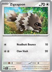 Zigzagoon - Reverse Holofoil - 167/197
