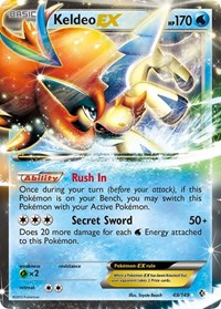 Keldeo EX - Light Played - 49/149