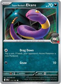 Team Rocket's Ekans - Reverse Holofoil - 112/182