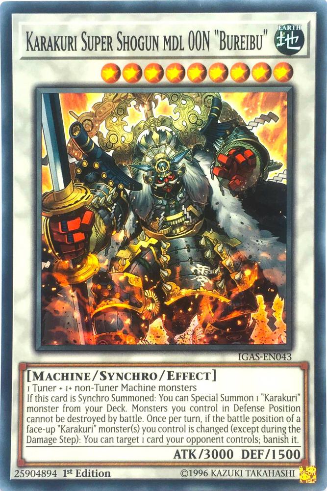 Karakuri Super Shogun mdl 00N "Bureibu" - Super Rare - 1st Edition - IGAS-EN043