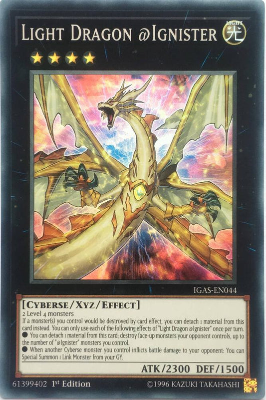 Light Dragon @Ignister - Super Rare - 1st Edition - IGAS-EN044