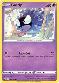 Gastly - Reverse Holofoil - 083/202