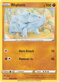 Rhyhorn - Reverse Holofoil - 096/202