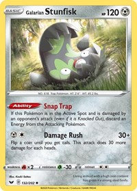 Galarian Stunfisk - Reverse Holofoil - 132/202