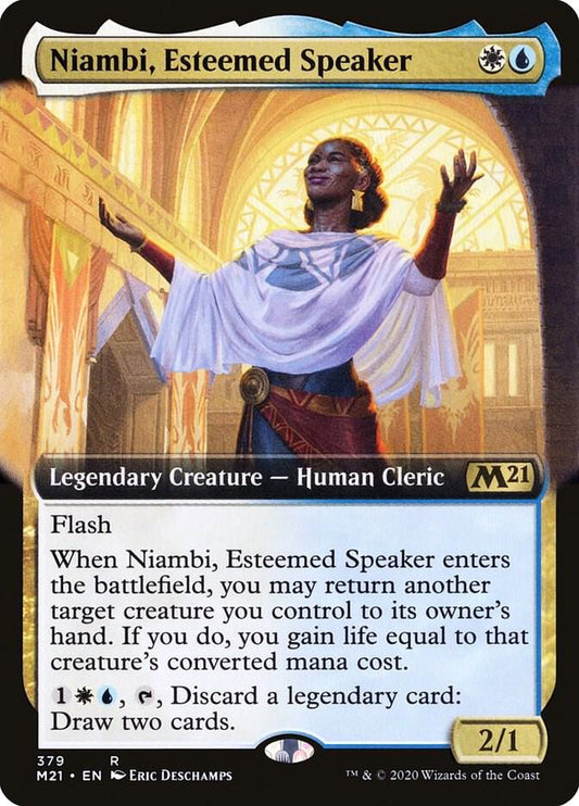 Niambi, Esteemed Speaker (Extended Art) - Rare - 379