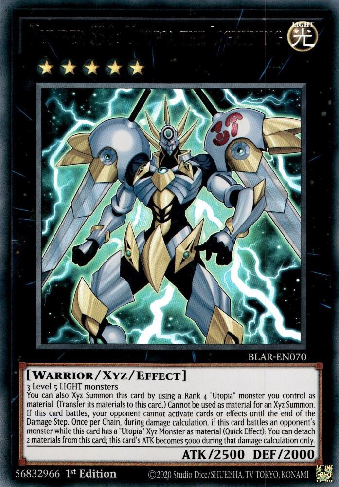 Number S39: Utopia the Lightning - Ultra Rare - 1st Edition - BLAR-EN070