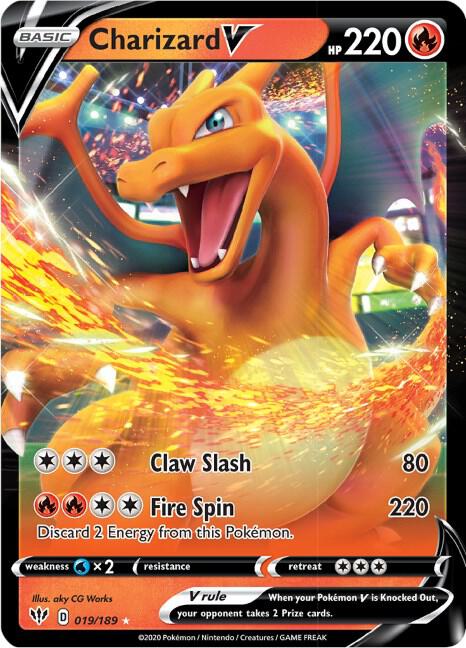 Charizard V - Holofoil - 019/189