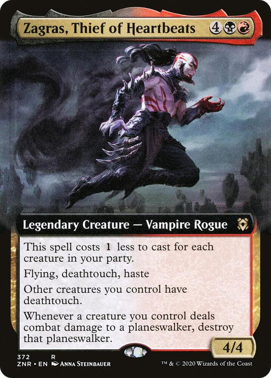 Zagras, Thief of Heartbeats (Extended Art) - Rare - 372