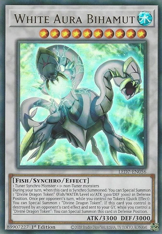 White Aura Bihamut (Ultra Rare) - 1st Edition - LED7-EN056