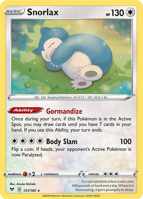 Snorlax - Rare Holofoil - 131/185